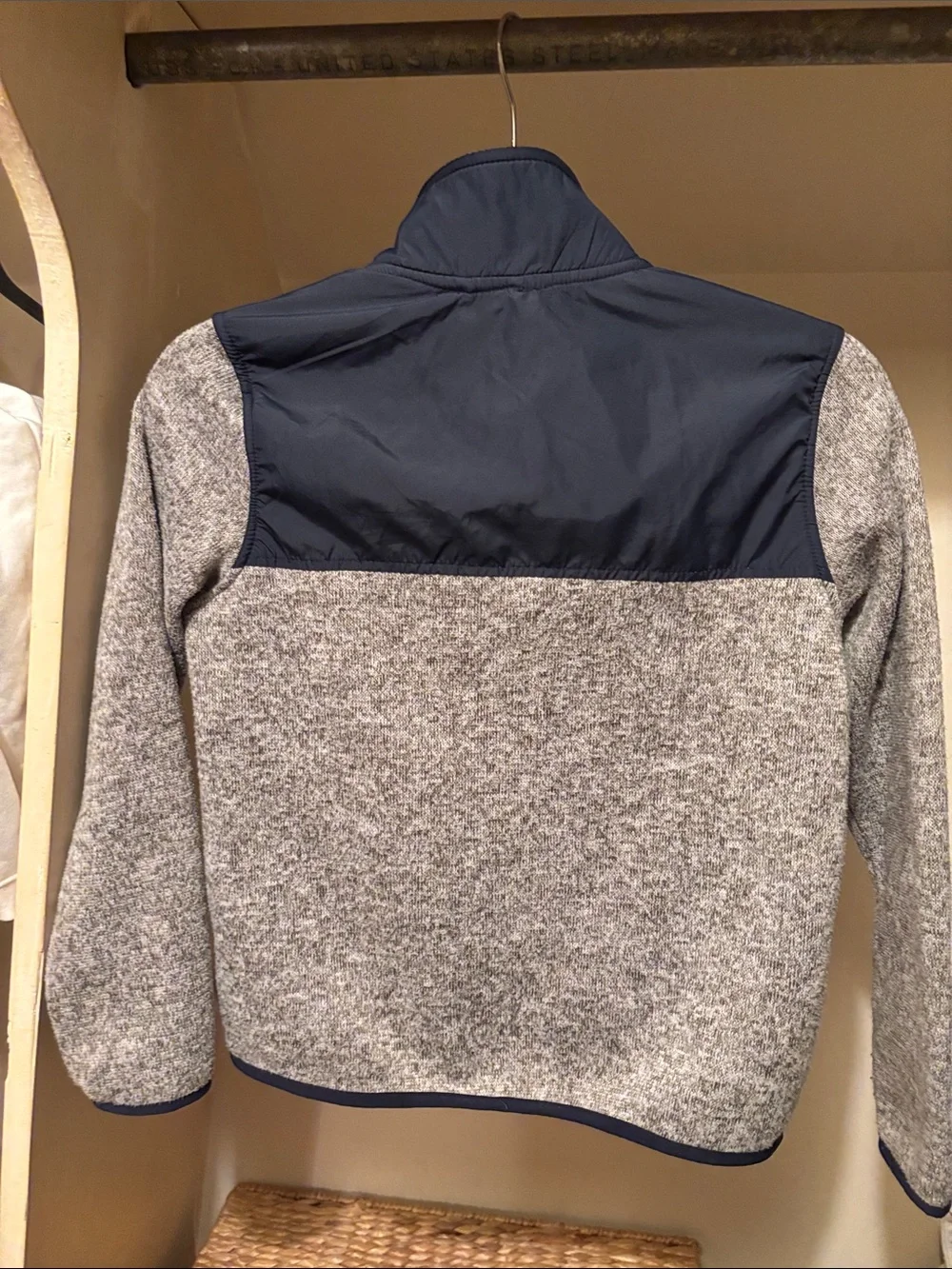 Nautica Kids' Gray Zip Front Jacket with Navy Accents Sz 1